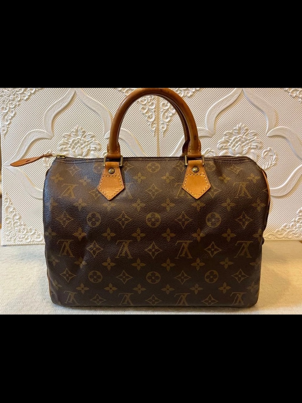 Louis Vuitton Brown Monogram Canvas Speedy Satchel